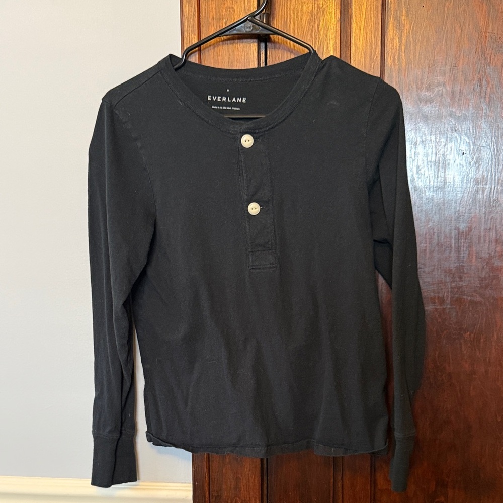Everlane Re-Cotton Henley Sz: M